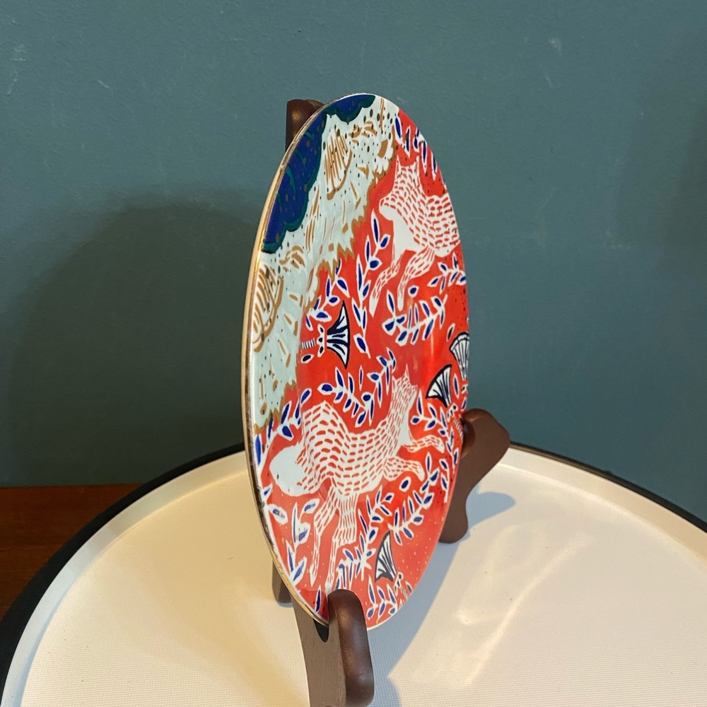 Anthropologie Pancha Fox bone china canapé dessert plate - Picture 6 of 7